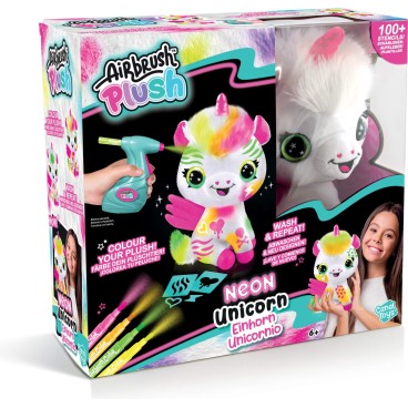 Airbrush Plush Neon Yksisarvinen väritettävä pehmo