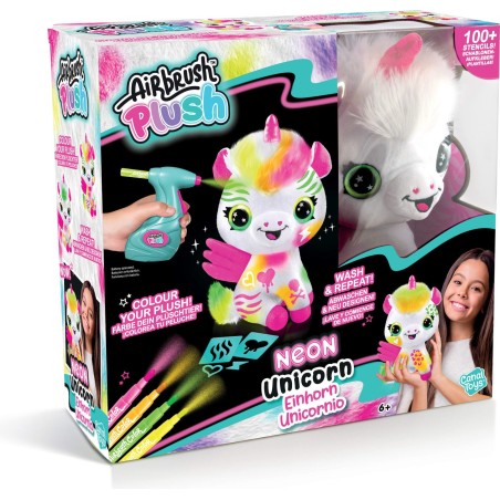 Airbrush Plush Neon Yksisarvinen väritettävä pehmo