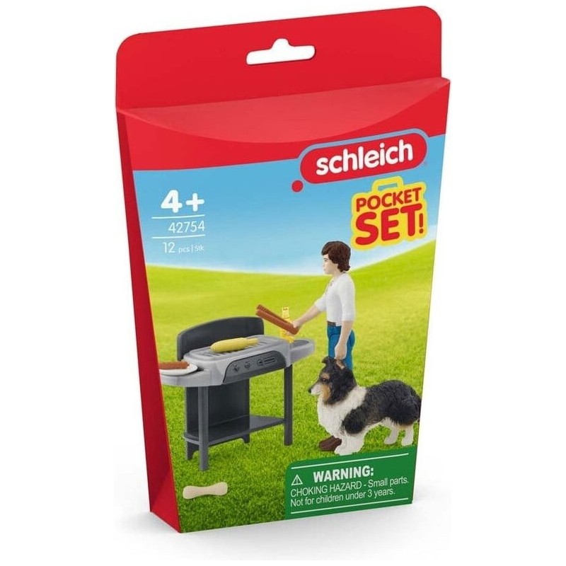 Schleich Pocket Set Barbecue With Tom